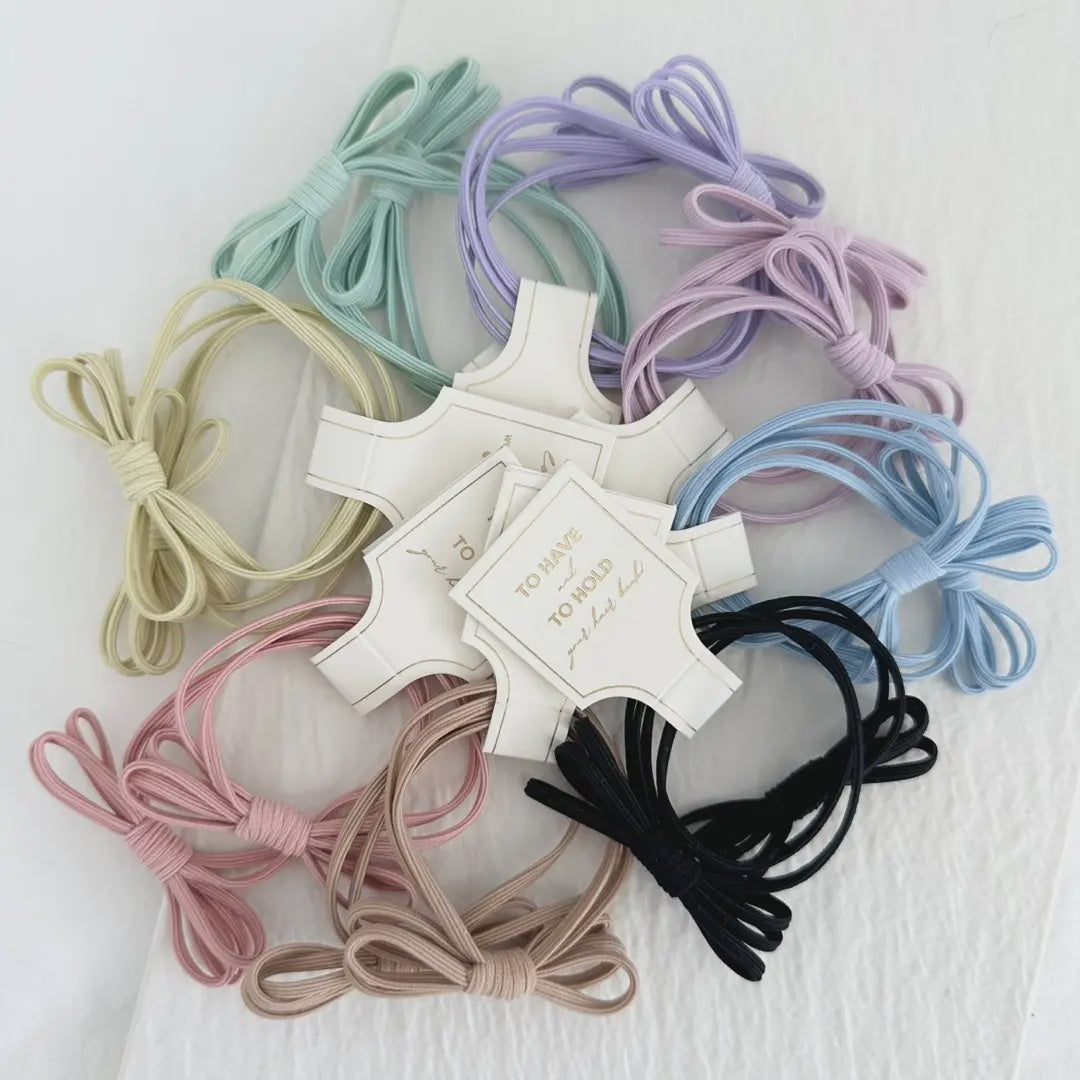 Pastel Bow Hair Ties