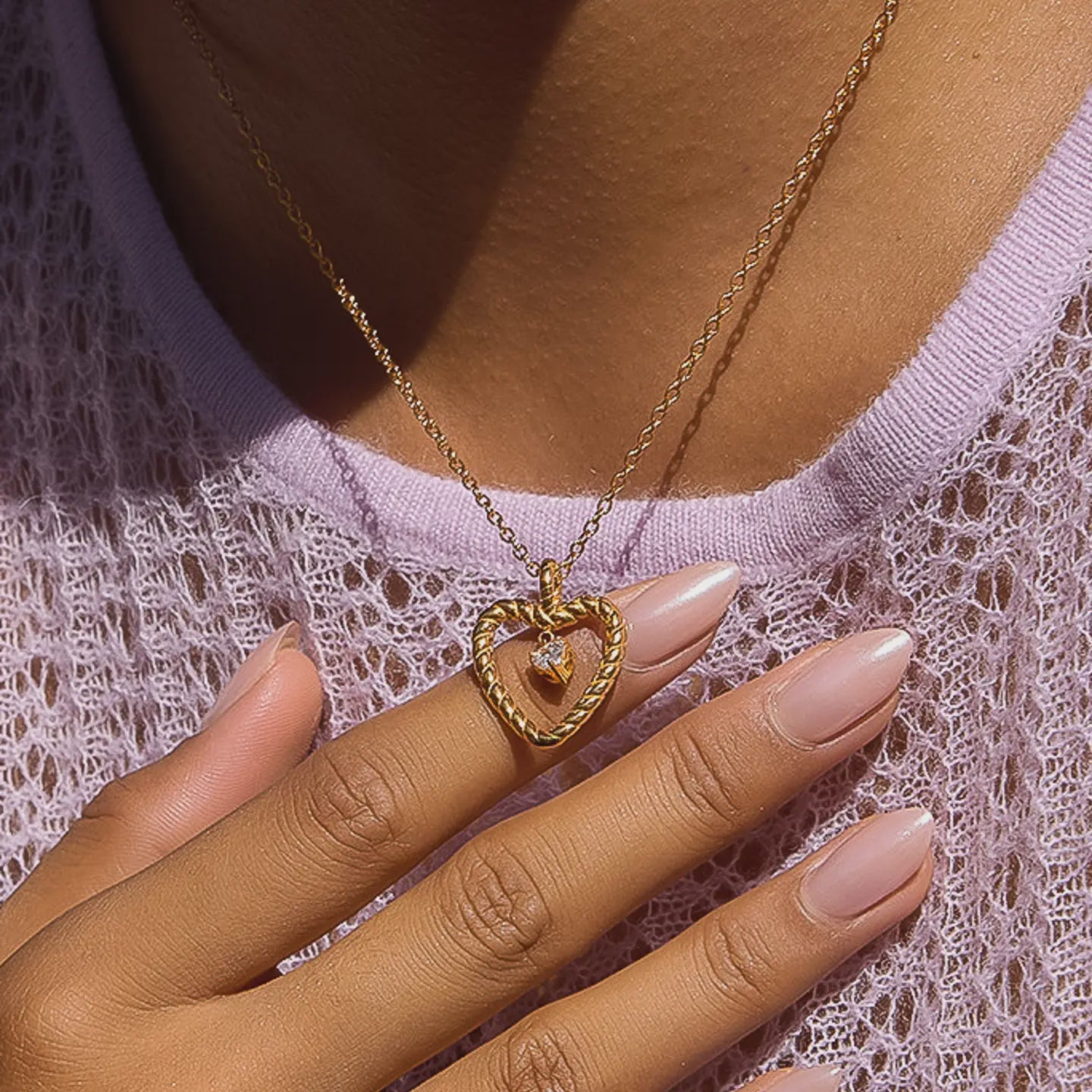 Freya CZ Heart Necklace