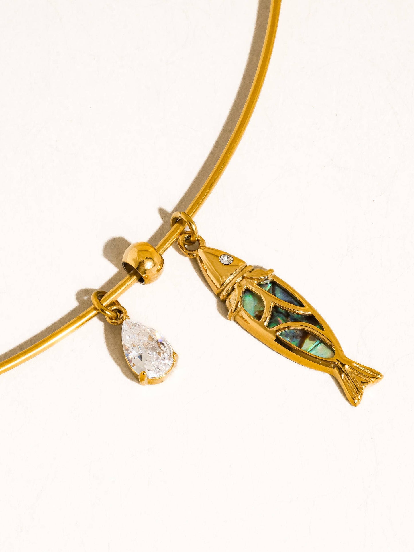 Francine Boho Fish Charm Choker