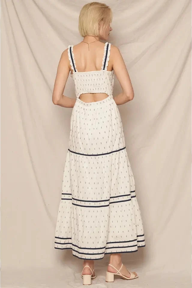 Sleeveless Open-Back Maxi Dress