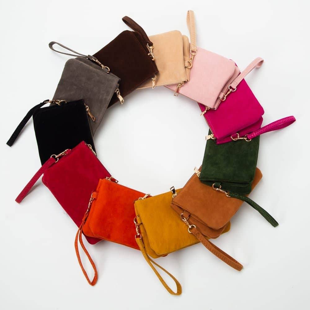 Stacey Faux Suede Crossbody Bag