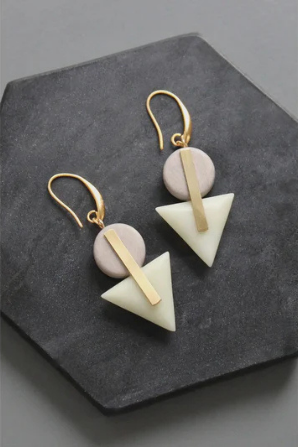 Triangle Agate Earrings