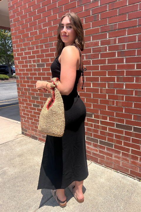 Zia Tie-Back Midi Dress