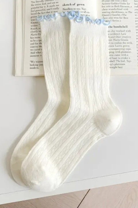 Pastel Ruffle Socks