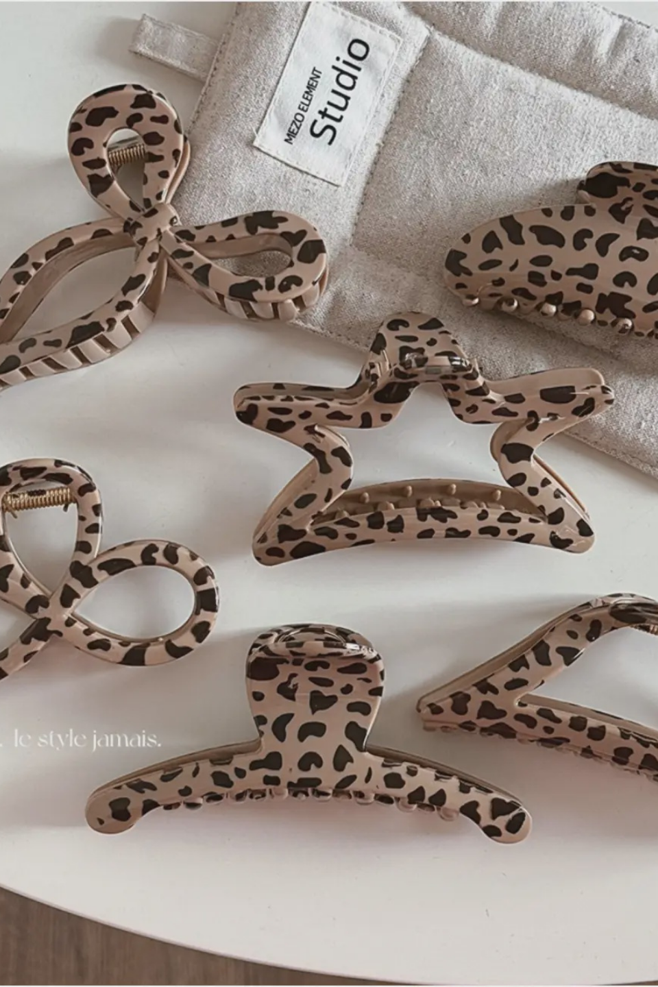 Wild Leopard Hair Claw
