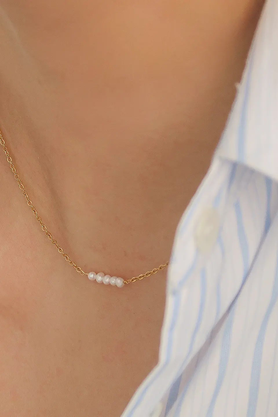 Lauren Single Pearl Necklace