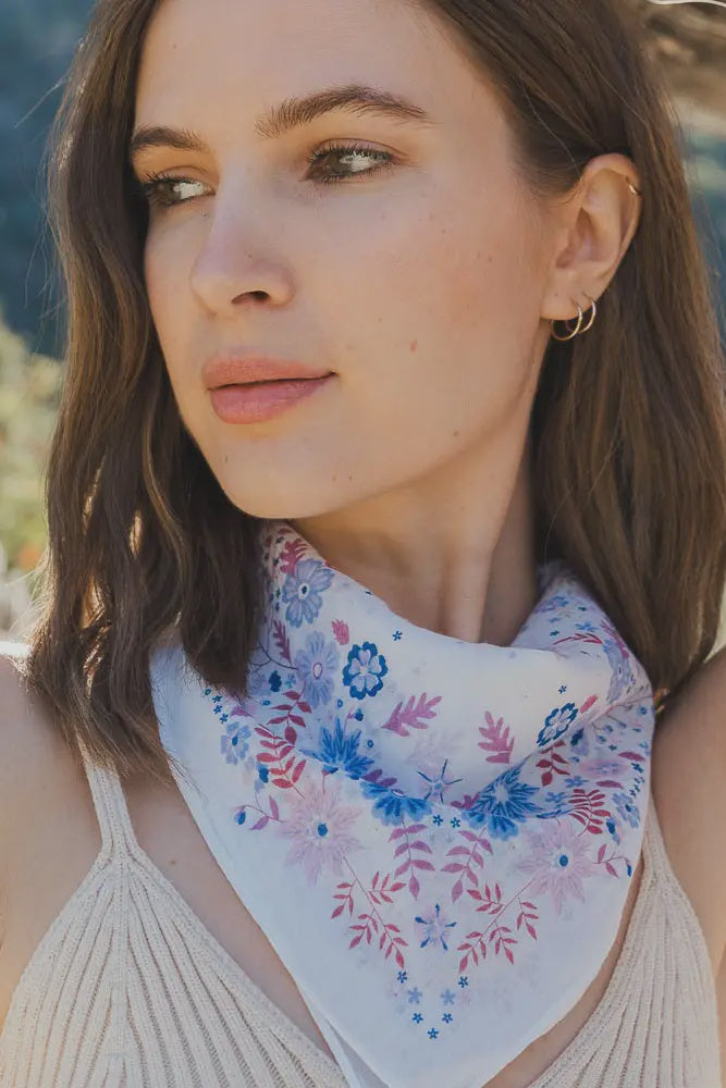 Floral Print Bandana