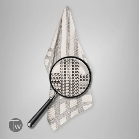 Shitshow Vintage Stripe Illusion towel