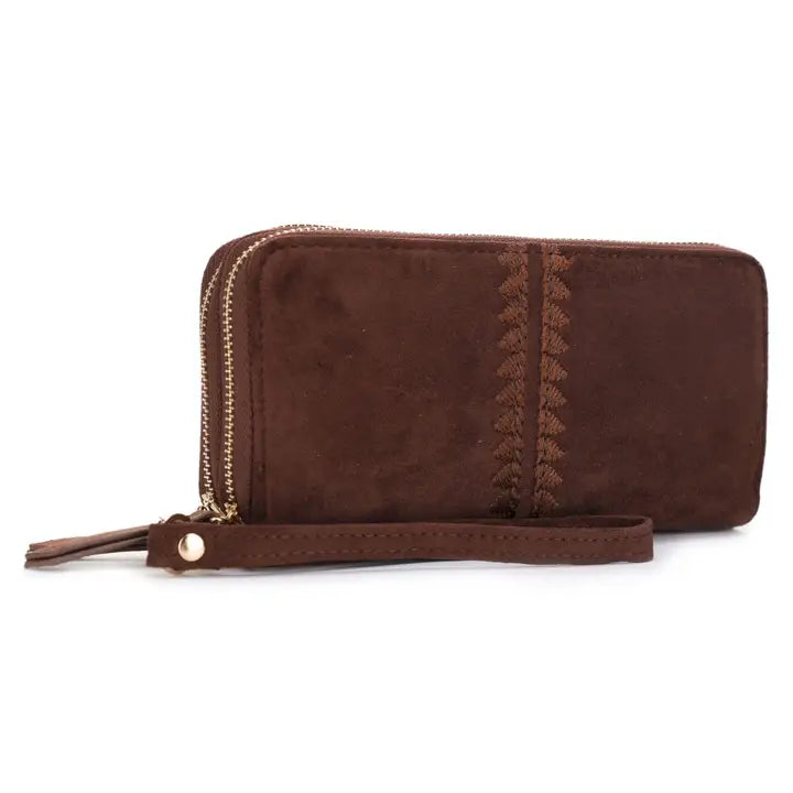 Sherrie Double Zipper Wallet