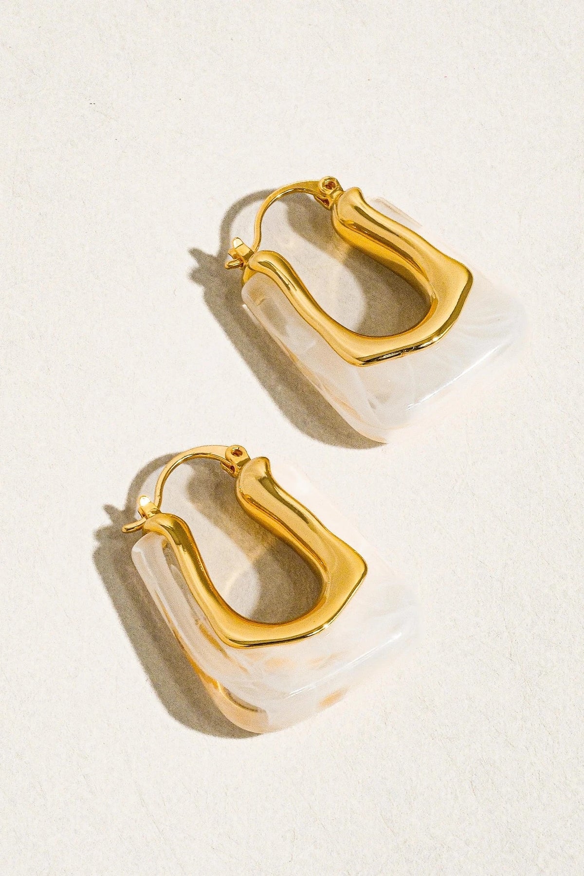 Talia 18K Gold U Hoop Earring
