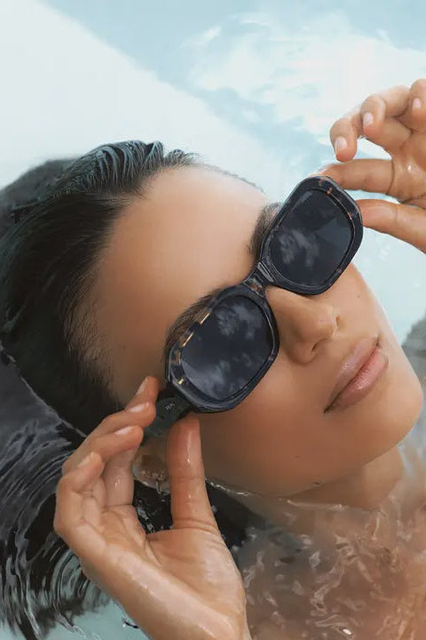 Onyx Rectangular Sunglasses