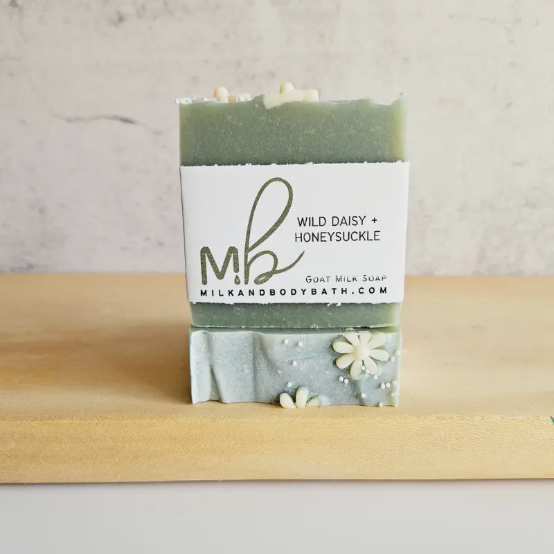 Wild Daisy + Honeysuckle Goat Milk Soap
