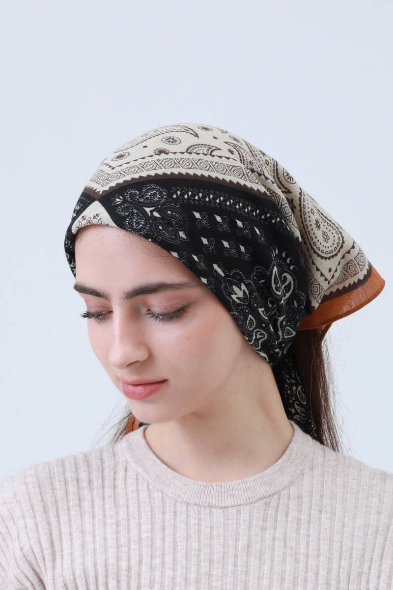 Bohemian Vintage Patchwork Paisley Bandana