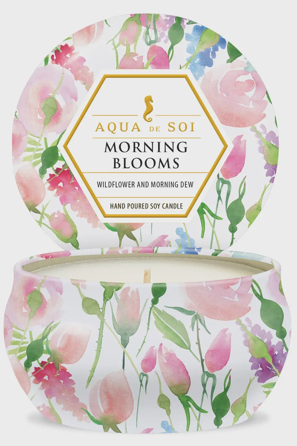 Morning Blooms Tin Candle