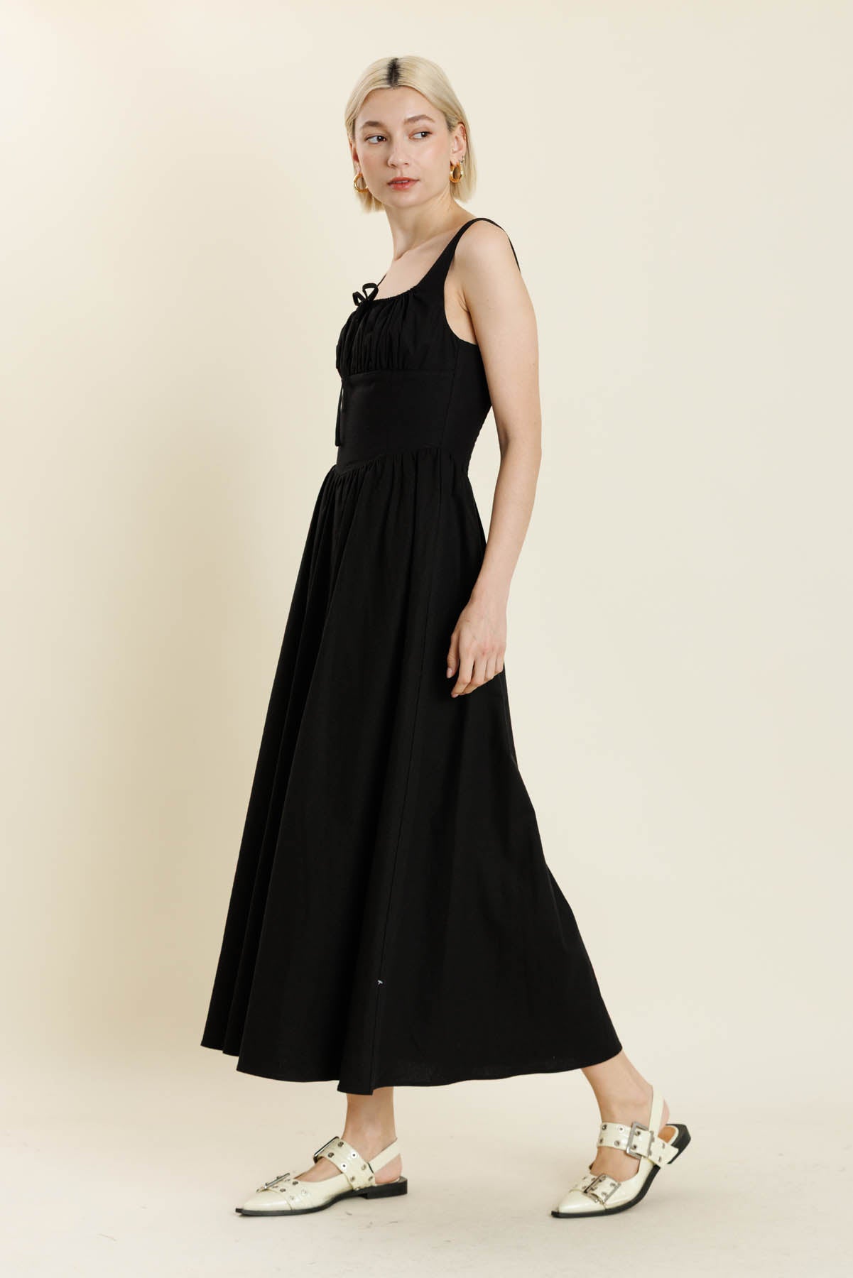 Corset Bodice Maxi Dress