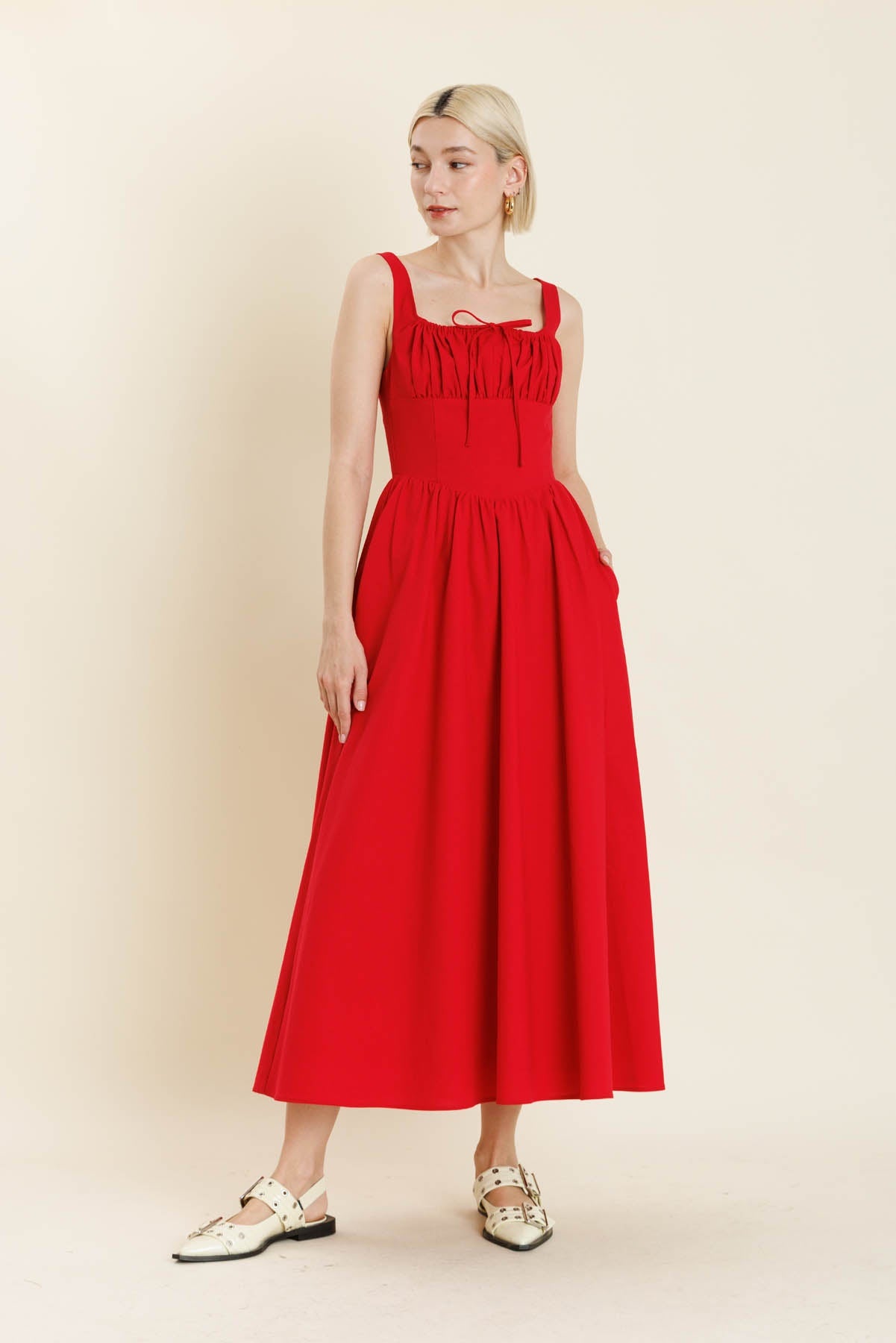 Corset Bodice Maxi Dress