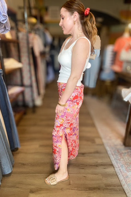 Lizzie Satin Maxi Skirt