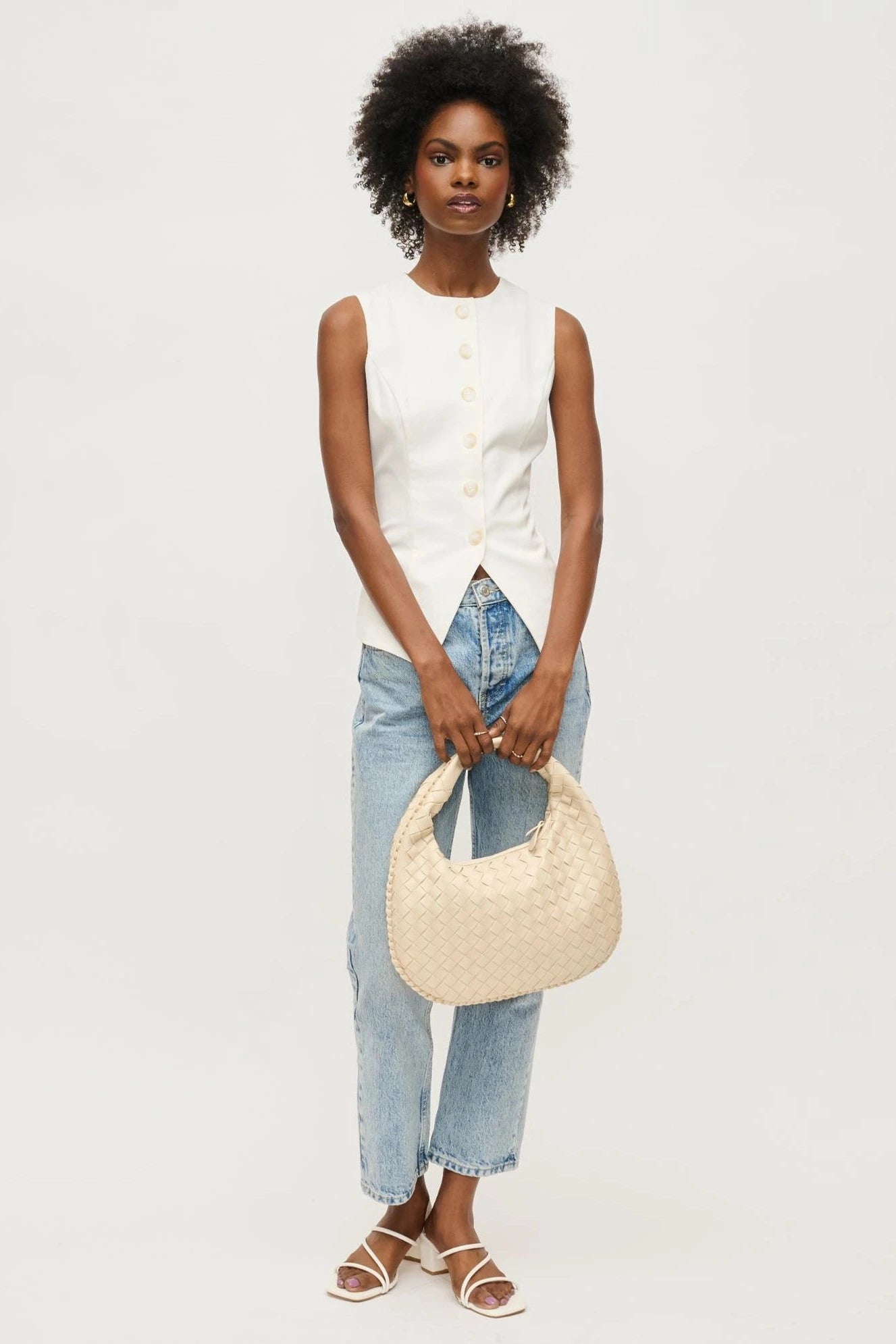 Wendy Woven Shoulder Bag