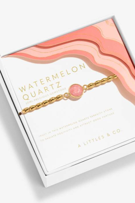 Watermelon Quartz Bracelet