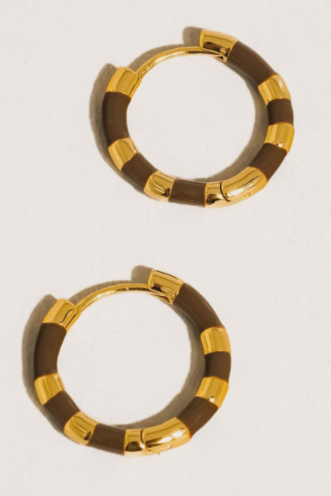 Avielle Enamel Hoops