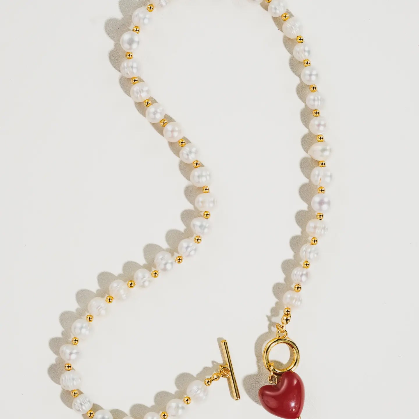 Wren Pearl Heart Necklace
