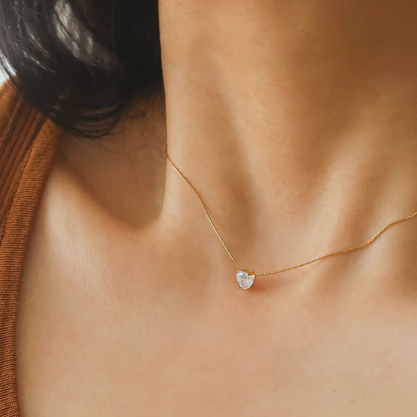 Bonnie CZ Heart Necklace