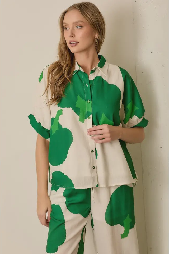 Bell Pepper Button Down