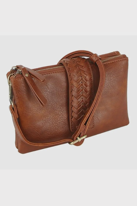 Lisa Braided Double Compartment Crossbody