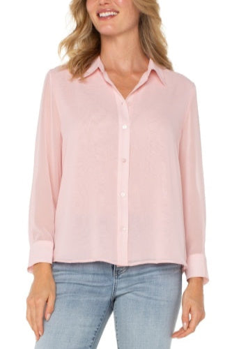 Long Sleeve Shirt w/ Pleated Back