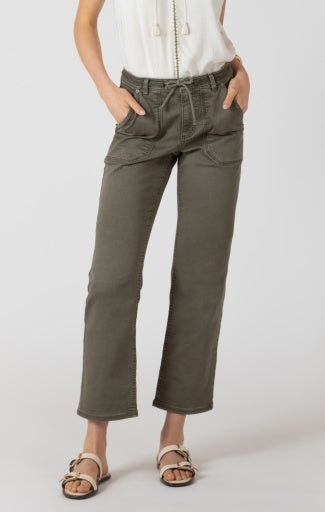 Relaxed Straight Twill Pants