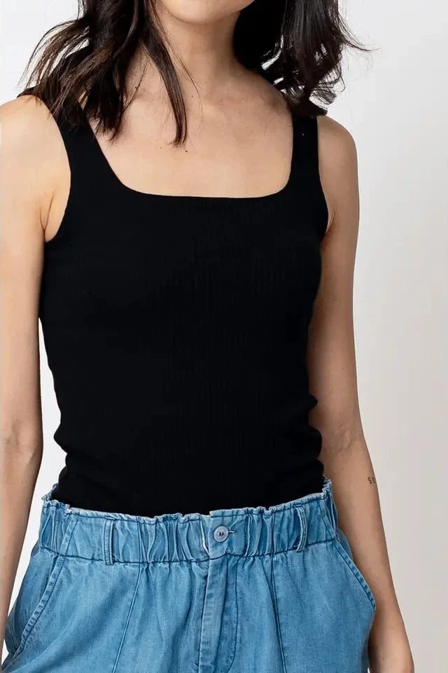 Square Neck Padded Tank Top