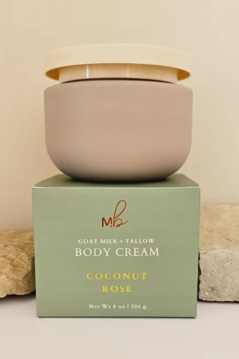 Coconut Rose Goat Milk + Tallow Body Cream