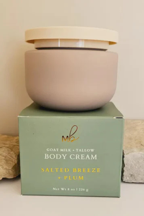 Salted Breeze + Plum Goat Milk + Tallow Body Cream
