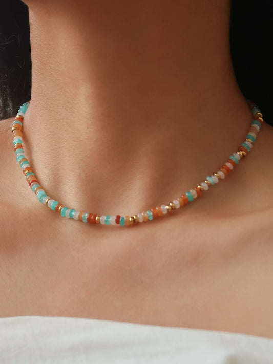 Indira Bead Boho Necklace