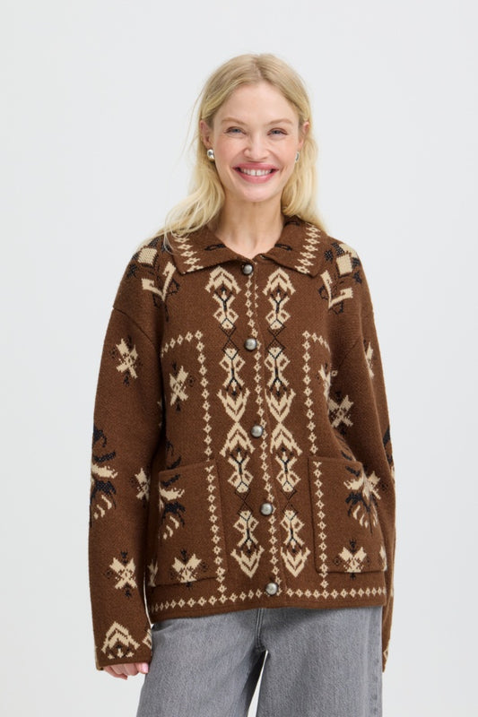 Orli Jacquard Western Coatigan