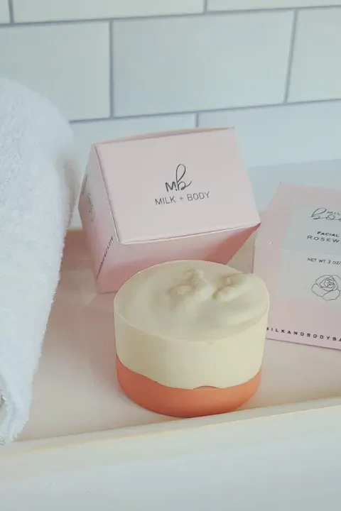 Rosewater Goat Milk Facial Soap