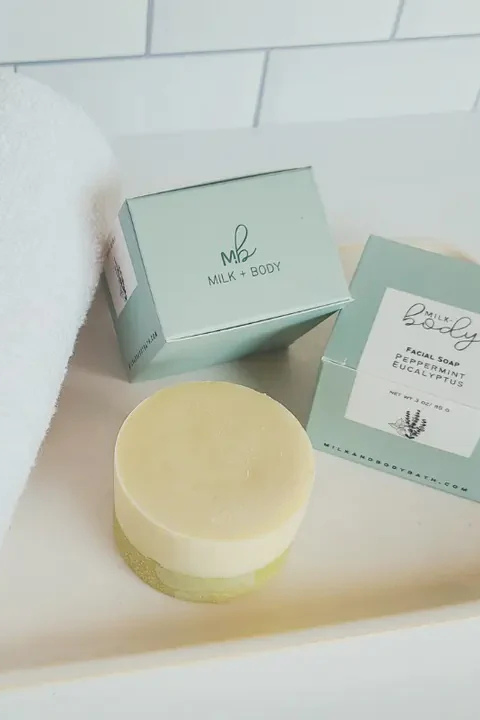 Peppermint Eucalyptus Goat Milk Facial Soap