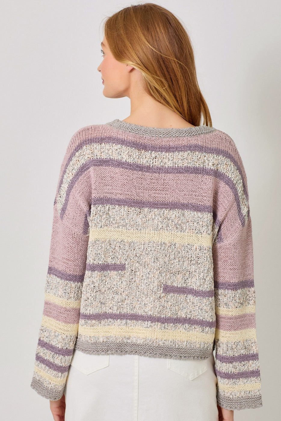 Multi-Color Striped Pullover