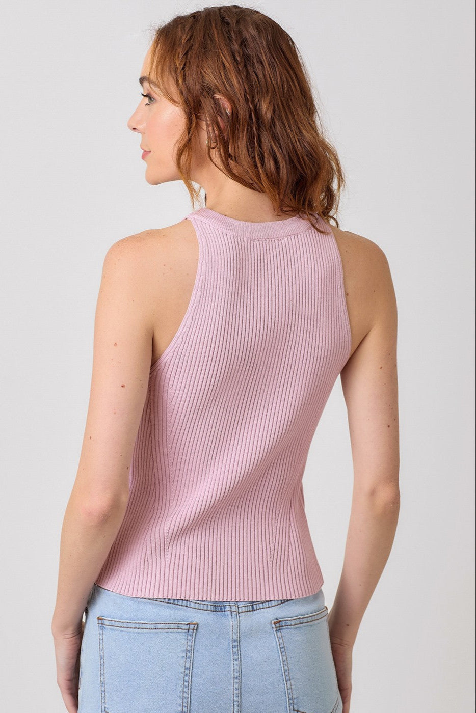 Ribbed Halter Tank