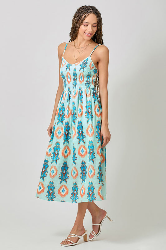 Printed Gauze Dress