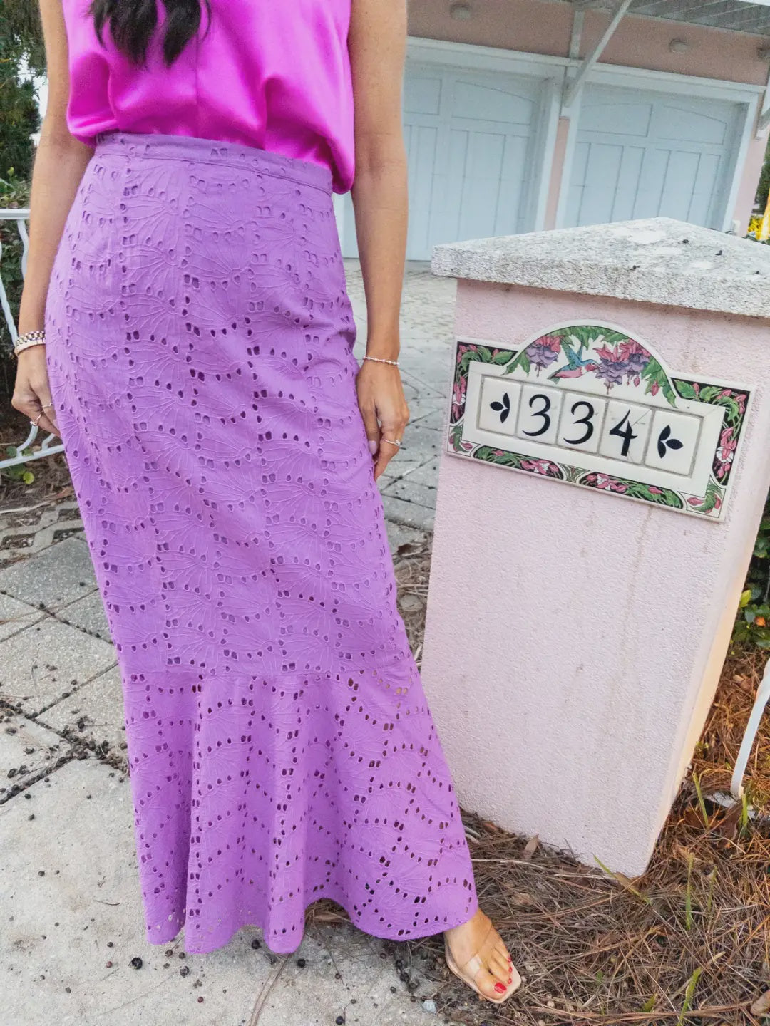 Camilla Eyelet Maxi Skirt