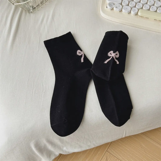 Black Bow Socks