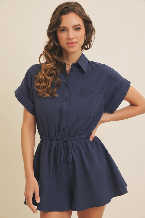 Vera Button Front Romper