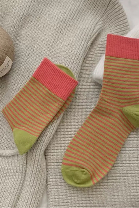 Striped Mid-Calf Socks