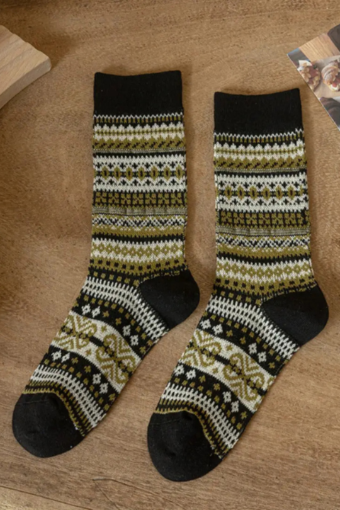 Fair Aisle Printed Socks
