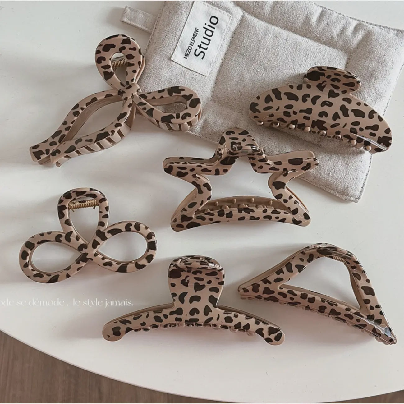 Wild Leopard Hair Claw