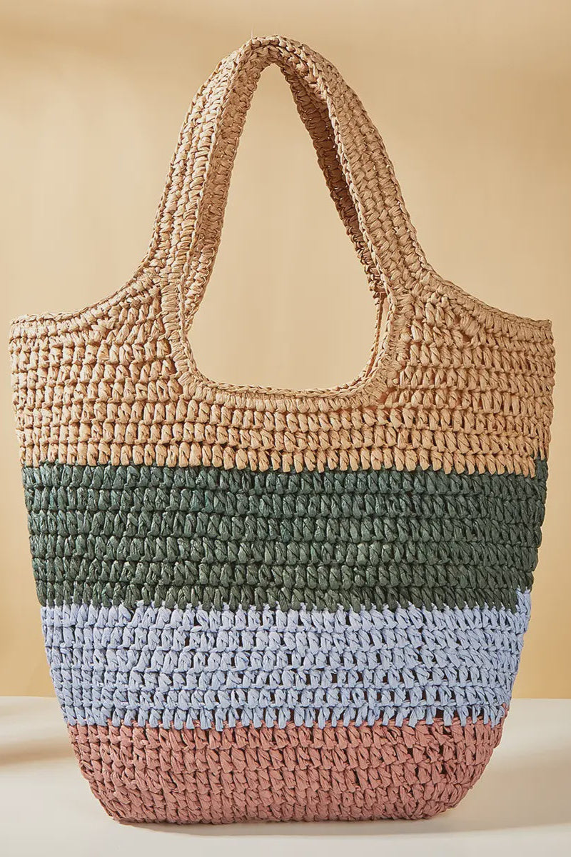 Multicolor Woven Tote