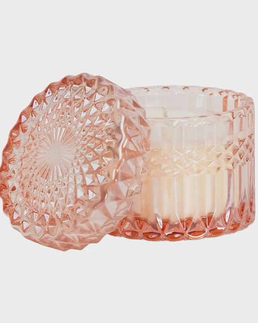 Rose Vanille 8oz Petite Shimmer Candle