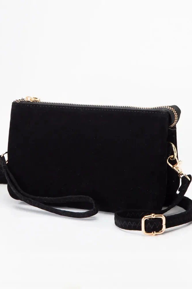 Stacey Faux Suede Crossbody Bag