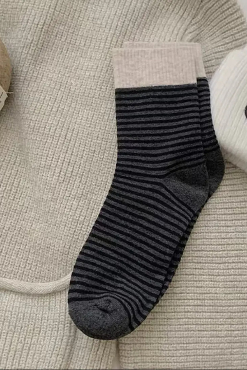 Striped Mid-Calf Socks